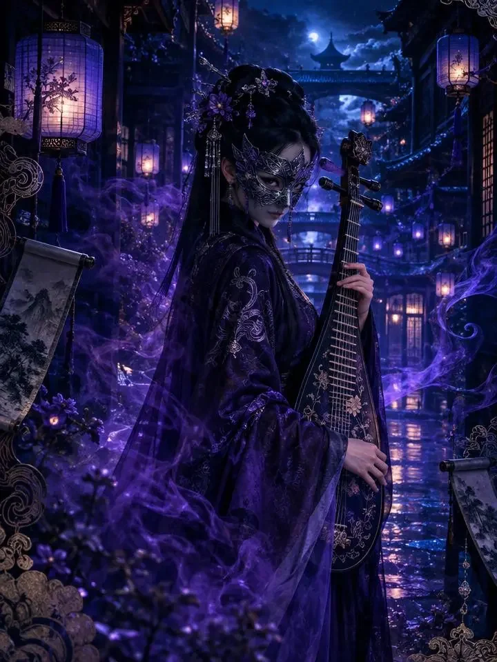 《九夜笙歌破长安》短剧封面，古装题材