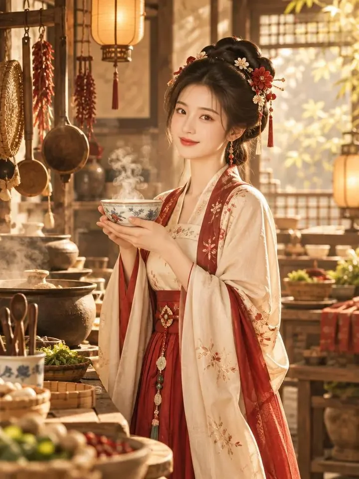 《战王府的小厨娘》短剧封面，甜宠题材